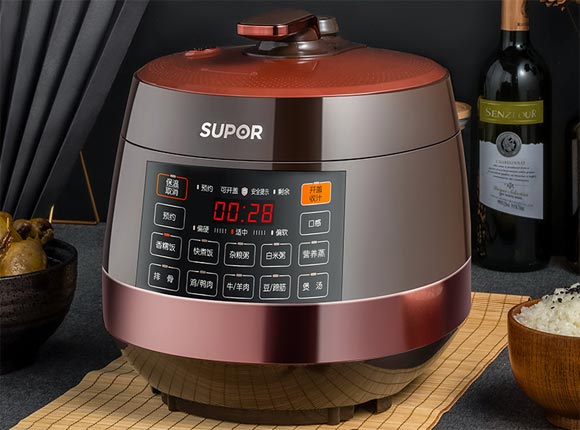 SUPOR苏泊尔全自动智能5L电压力锅/高压锅!