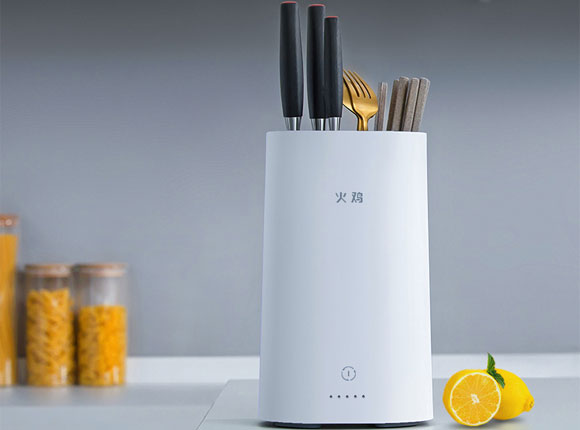 火鸡小型智能紫外线烘干刀具筷子消毒机/架！