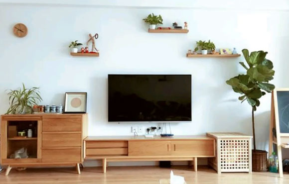 乳胶漆电视背景墙,简单好看还省钱,有钱买房也要这么装!