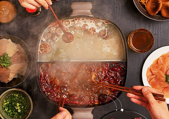 小熊无极调温多功能鸳鸯电火火锅，涮/炒/煮/焖/煎样样行！