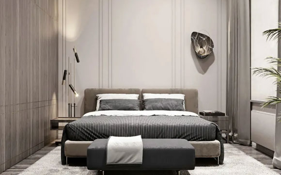 床头背景墙设计玩出新花样，美美的卧室装修，简直人见人爱！