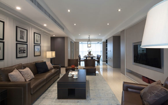 色调统一、简约不简单，中年夫妇的现代风格高级住宅，真上档次！