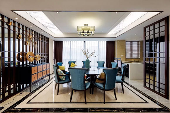 餐厅吊顶怎样装修更大气？9套带吊顶的餐厅装修设计，真上档次！