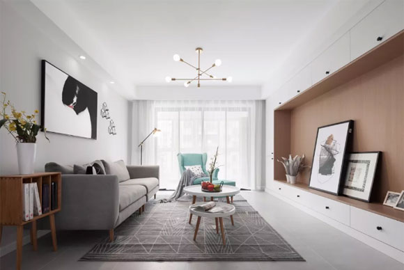 怎样提升装修档次？看看这12套配金属吊灯的客厅，设计时尚又轻奢！