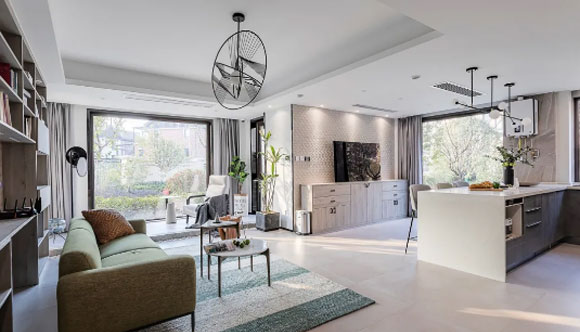 89㎡两居室装修，开放式空间布局，全屋设计效果漂亮又上档次！