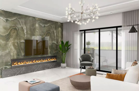 她家现代风格装修真漂亮，设计时尚特别高级，不比轻奢风差！