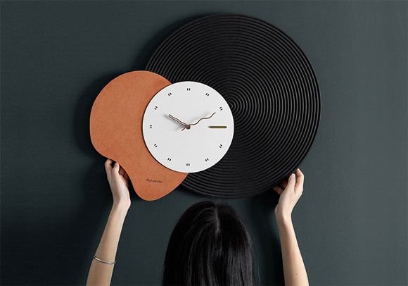 mandelda北欧轻奢个性创意大气时尚艺术墙面挂钟!