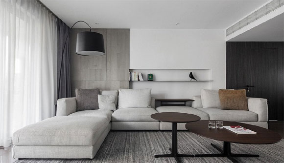 设计简约却很有质感，色彩搭配更高级，大户型这么装真大气！