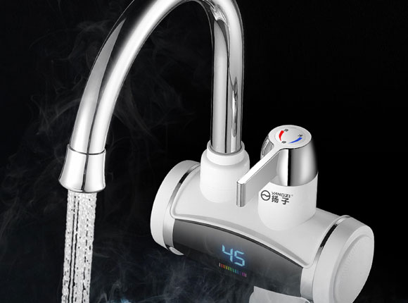 扬子即热式免安装快速加热电热水龙头！