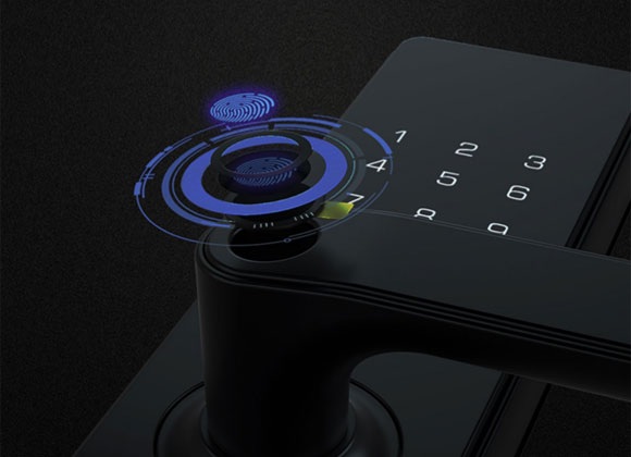 小益E206T天猫精灵智能指纹锁密码锁NFC电子门锁！