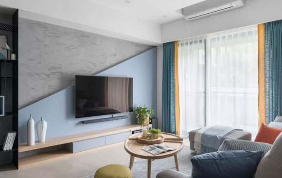 配色不当客厅装修没效果，看看这些简约清新的配色设计，真漂亮！