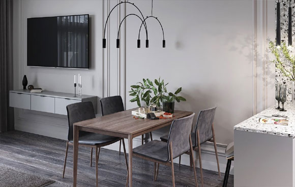 73㎡北欧风空间，灰色设计很有质感，低调高级似乎有点性冷淡！