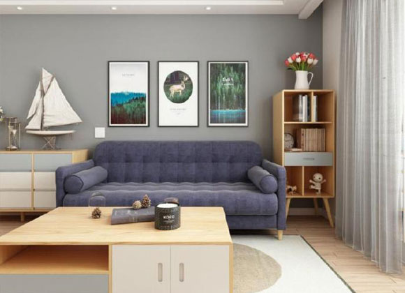 63㎡简约风格小家，设计简洁却很温馨，阳台装修真令人羡慕！