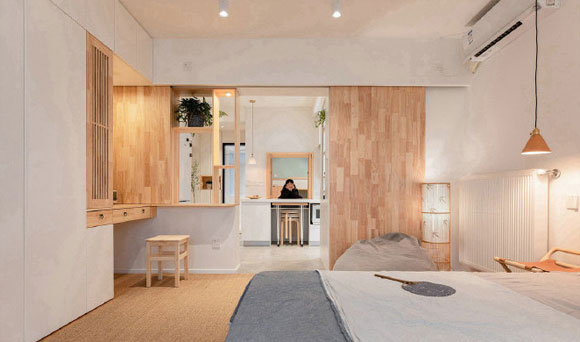 设计简洁温馨的58㎡小房子，小户型这么装，面面俱到很实用！