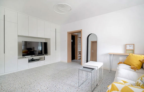 56㎡二手房装修大改造,6大功能区相互独立,精致时尚很实用!