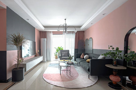 黑色配粉色颜值提升两倍，又酷又暖心的北欧风设计，喜欢吗？