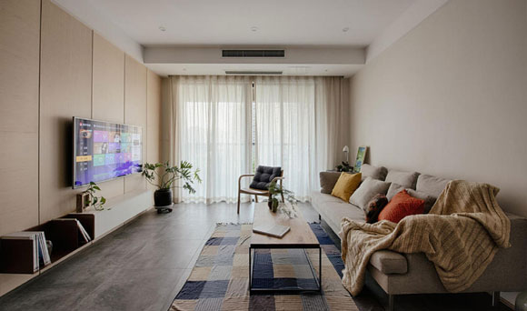 100㎡日式空间，鞋柜/电视柜挂上墙，全屋装修设计舒服极了！