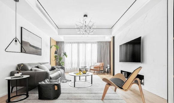 配色干净的现代风格装修设计，通透明亮又干净舒适，大爱！