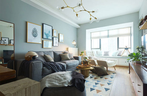 70㎡北欧风小两房，装修设计简约清爽特别舒服，日子过得很幸福！