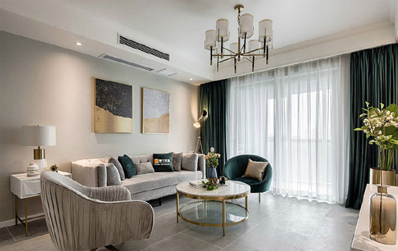 很高级的115㎡轻奢风三居室装修，设计精致有格调，真是漂亮！