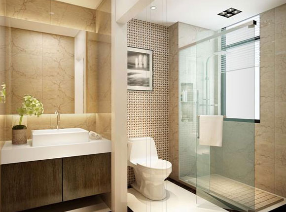 卫生间面积小，一定要做二分离甚至三分离装修设计，全家不用抢厕所！