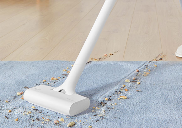 手持式德尔玛无线吸尘器，超高颜值设计，大吸力还能强力除螨！