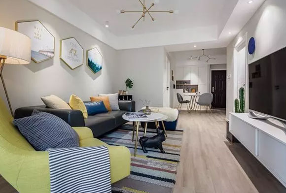 60㎡也能玩转轻奢风,小户型装修值得学习,格调简约上档次!