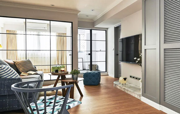 老破小二手房翻新,66㎡居然改出3间房,装修效果更是堪比豪宅!