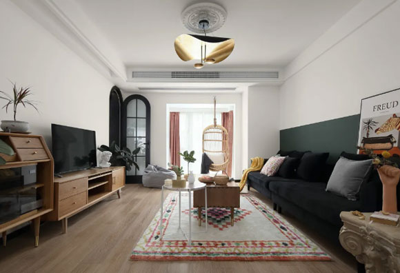 轻奢风4室2厅装修设计，既时尚又高级，效果简洁却有点宫殿的感觉！