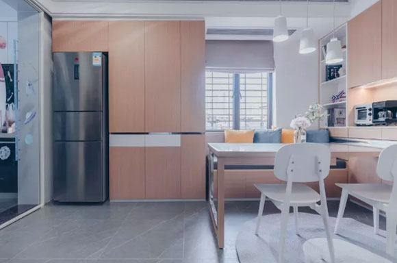 舍弃客厅,定制满屋柜子,她把58㎡改成3间房,无可挑剔!