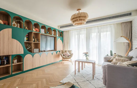 145㎡二手房装修成功逆袭，乡村风格设计，有些乱却很接地气！