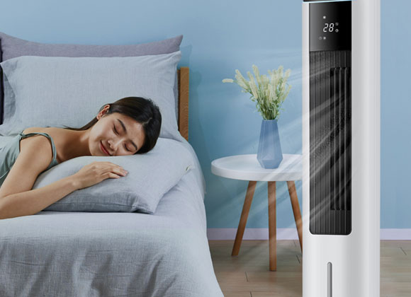 冷暖两用空调扇，风感柔和又省电，3档风速让你一觉到天明！