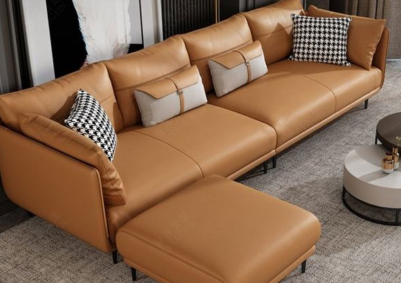 如何辨别真皮沙发?看材质、木架、气味